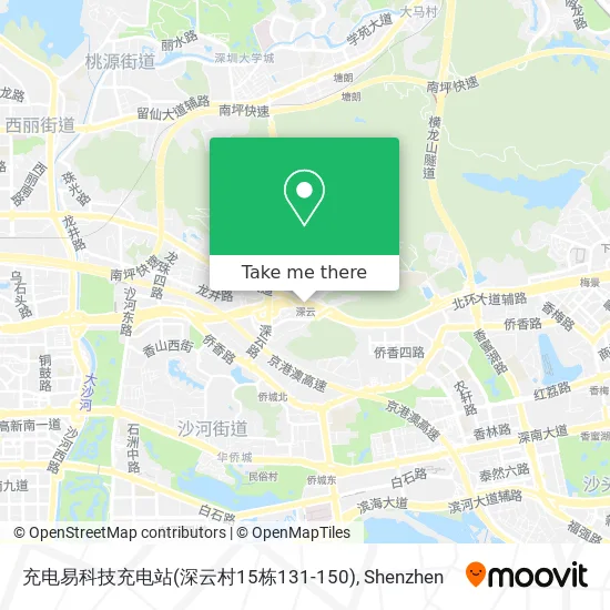 充电易科技充电站(深云村15栋131-150) map