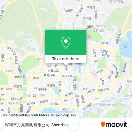 深圳市月亮照明有限公司 map