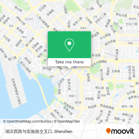 湖滨西路与实验路交叉口 map