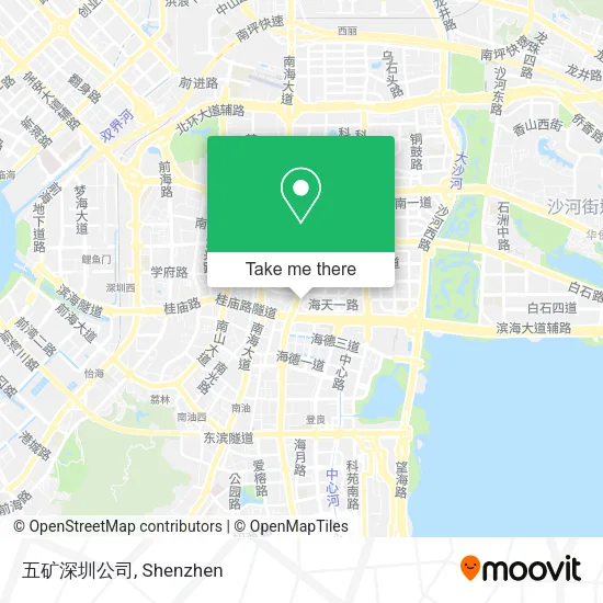 五矿深圳公司 map