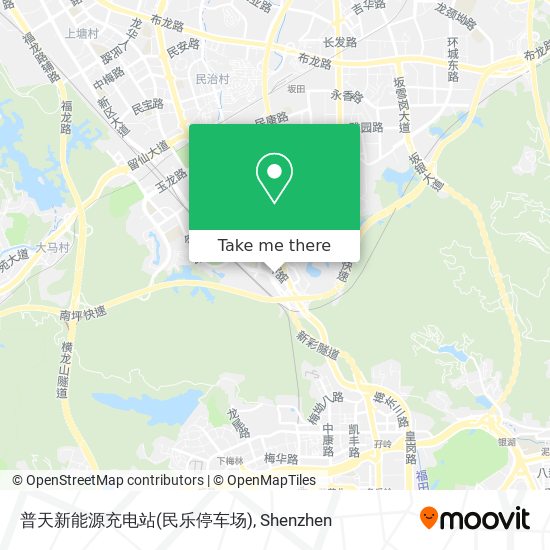 普天新能源充电站(民乐停车场) map