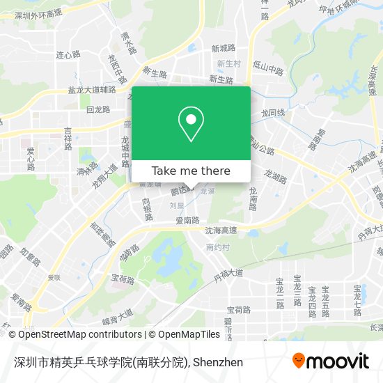 深圳市精英乒乓球学院(南联分院) map