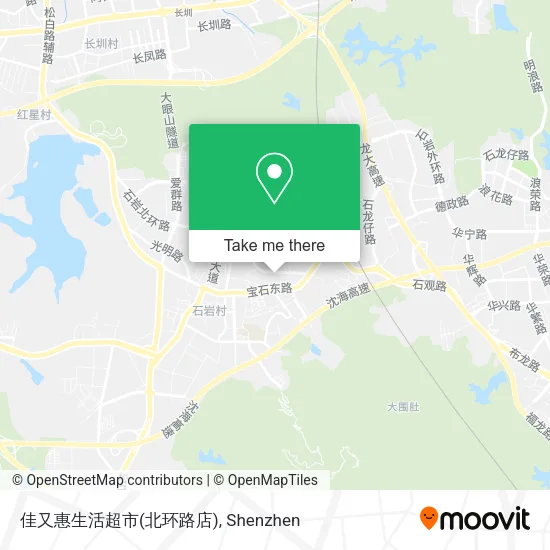 佳又惠生活超市(北环路店) map