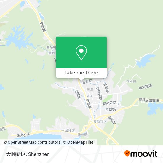 大鹏新区 map