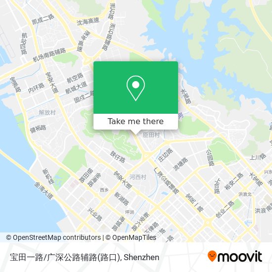 宝田一路/广深公路辅路(路口) map