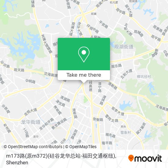 m173路(原m372)(硅谷龙华总站-福田交通枢纽) map
