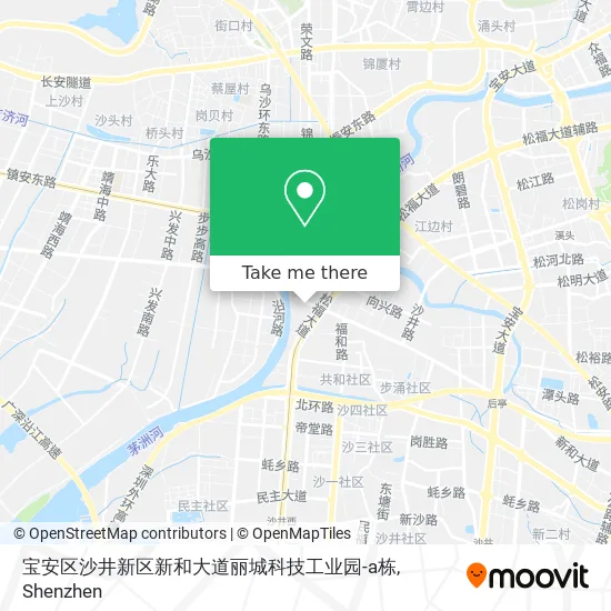 宝安区沙井新区新和大道丽城科技工业园-a栋 map