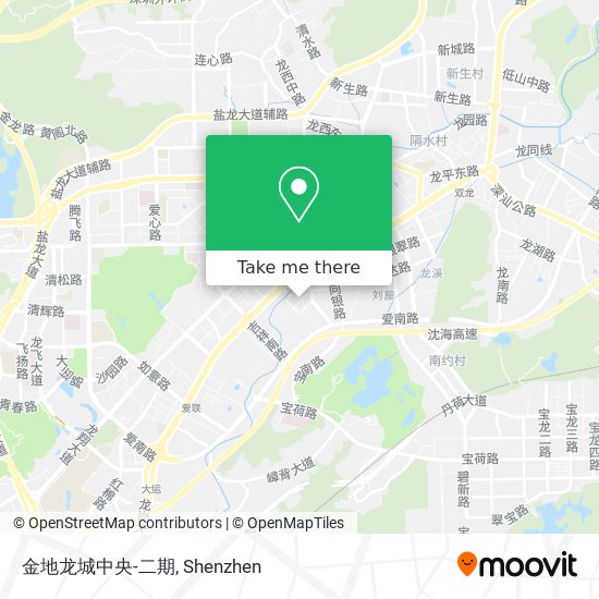金地龙城中央-二期 map