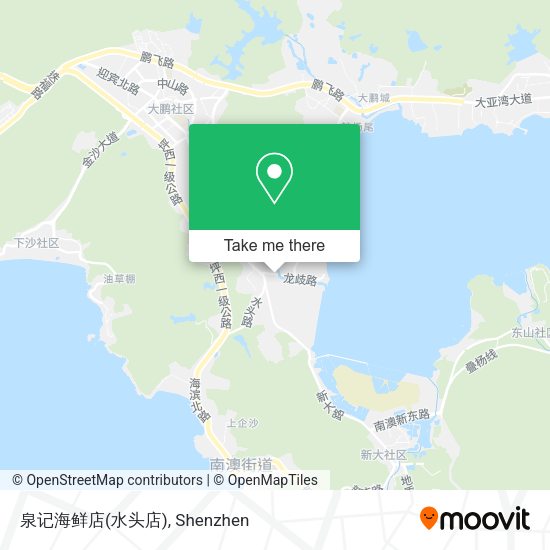 泉记海鲜店(水头店) map