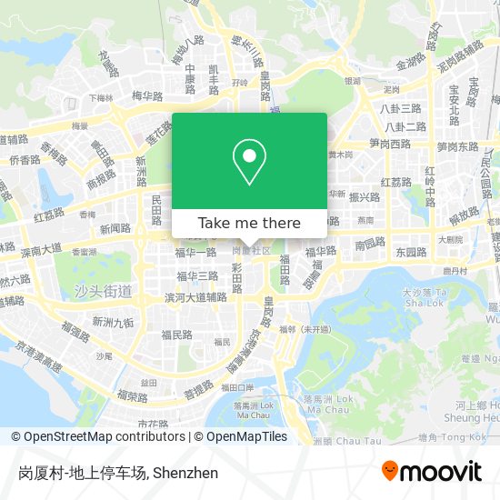 岗厦村-地上停车场 map