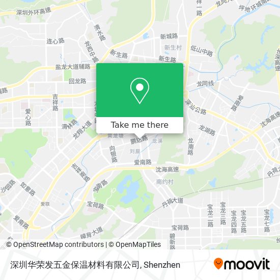 深圳华荣发五金保温材料有限公司 map