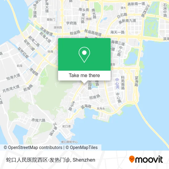 蛇口人民医院西区-发热门诊 map