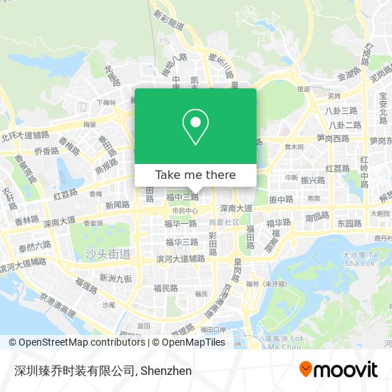 深圳臻乔时装有限公司 map