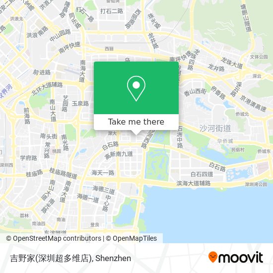 吉野家(深圳超多维店) map