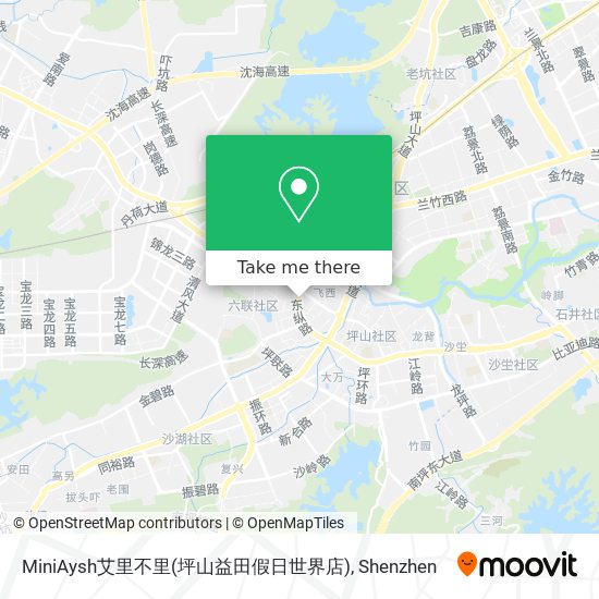 MiniAysh艾里不里(坪山益田假日世界店) map