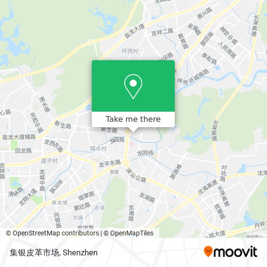 集银皮革市场 map