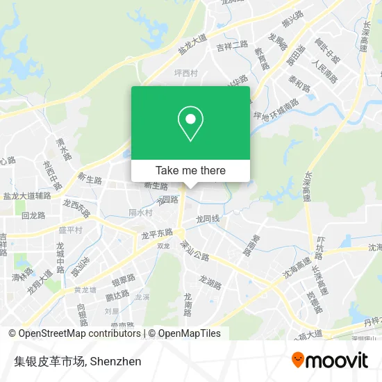 集银皮革市场 map