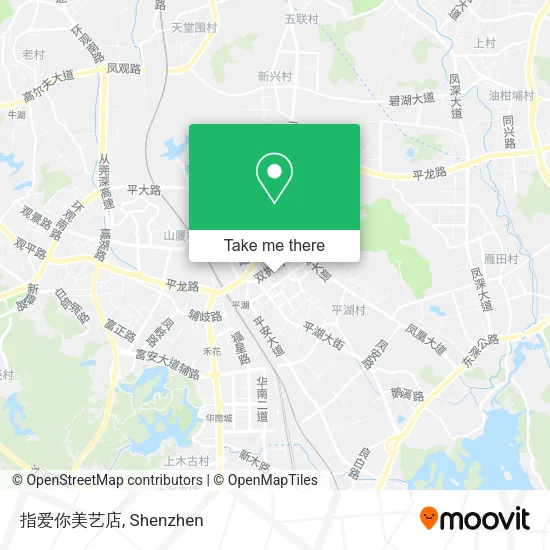 指爱你美艺店 map