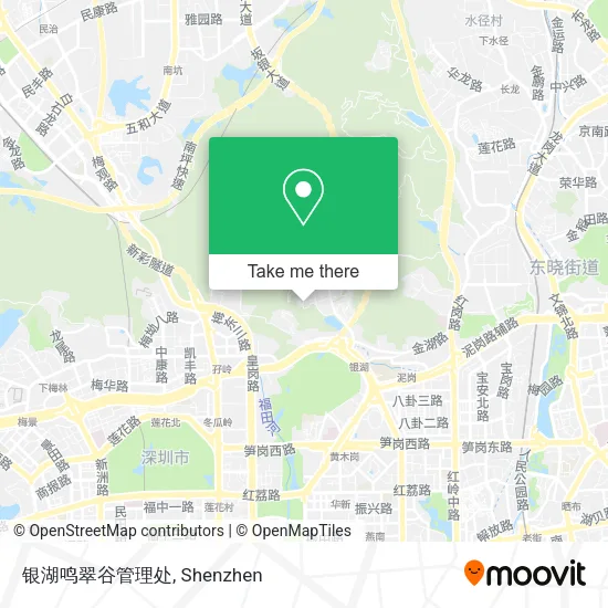 银湖鸣翠谷管理处 map