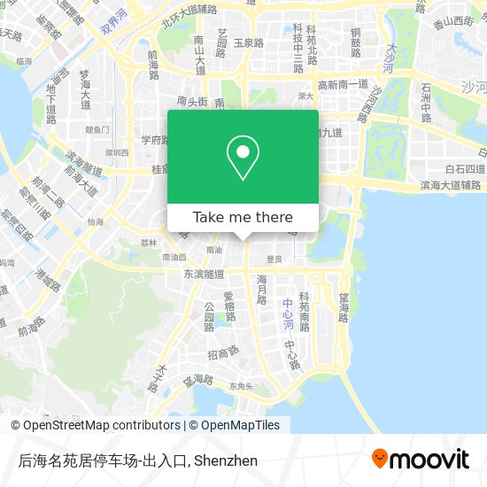 后海名苑居停车场-出入口 map