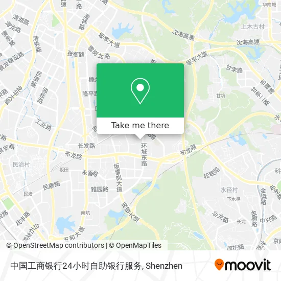 中国工商银行24小时自助银行服务 map