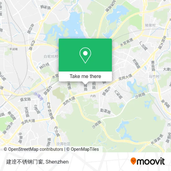 建逹不锈钢门窗 map
