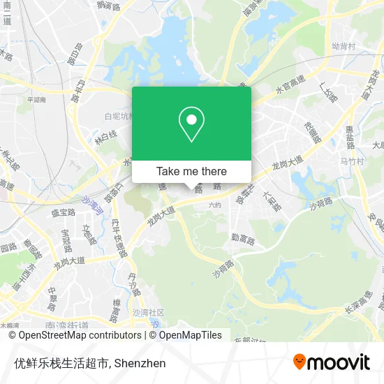 优鲜乐栈生活超市 map