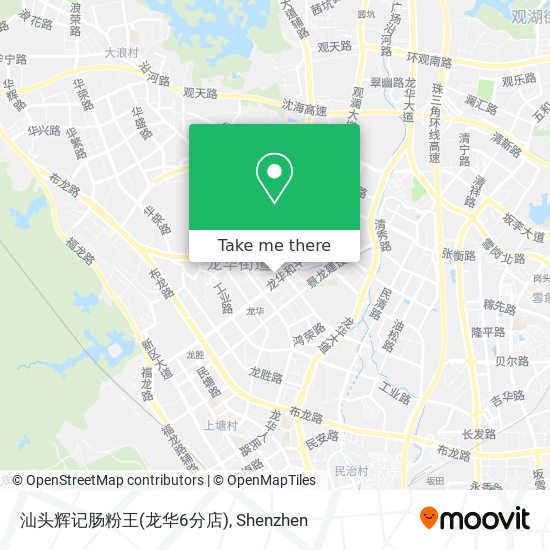 汕头辉记肠粉王(龙华6分店) map