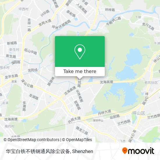 华宝白铁不锈钢通风除尘设备 map