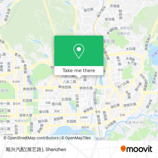 顺兴汽配(展艺路) map