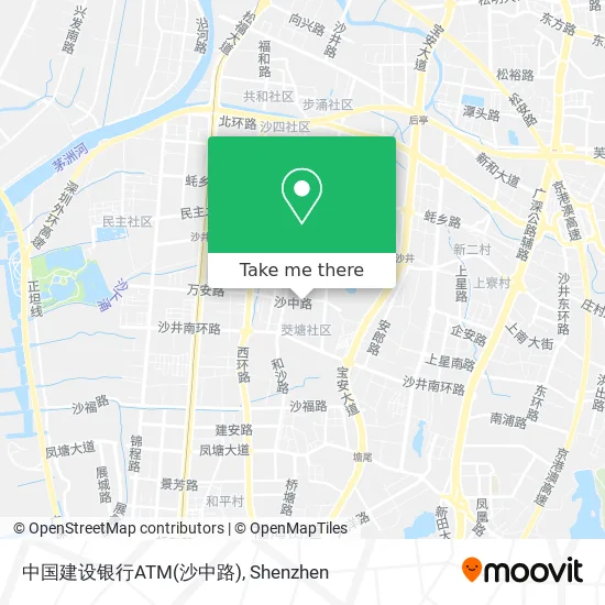 中国建设银行ATM(沙中路) map