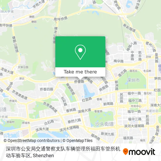 深圳市公安局交通警察支队车辆管理所福田车管所机动车验车区 map