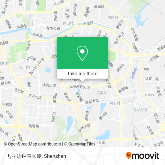 飞亚达钟表大厦 map