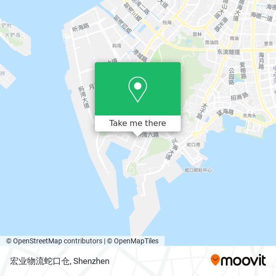 宏业物流蛇口仓 map