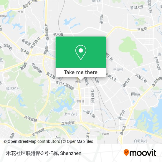 禾花社区联港路3号-F栋 map