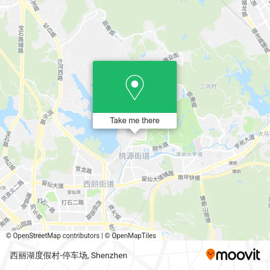 西丽湖度假村-停车场 map