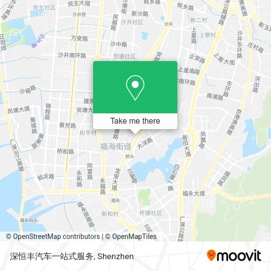 深恒丰汽车一站式服务 map
