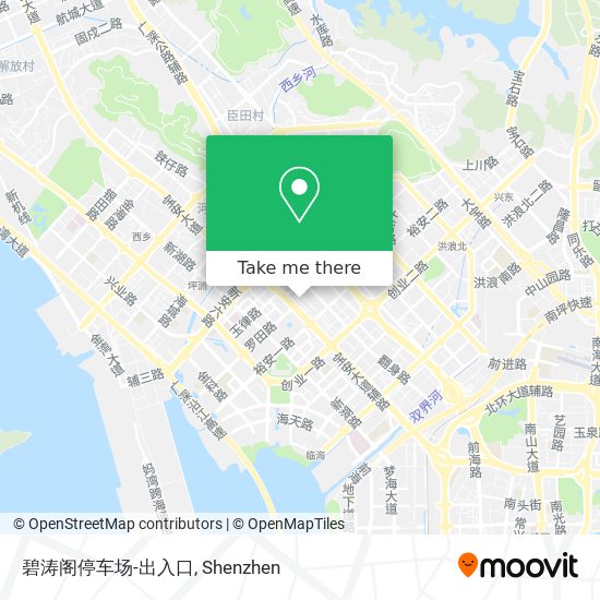 碧涛阁停车场-出入口 map