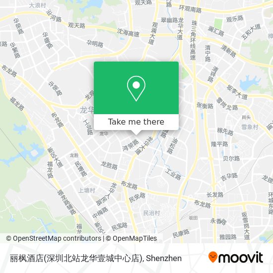 丽枫酒店(深圳北站龙华壹城中心店) map