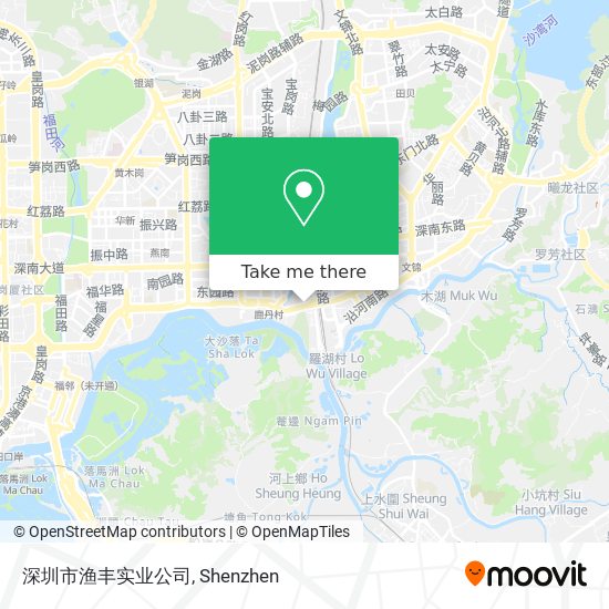 深圳市渔丰实业公司 map