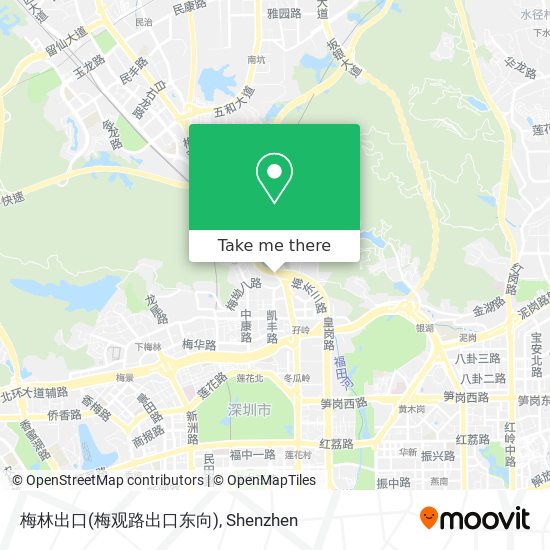 梅林出口(梅观路出口东向) map