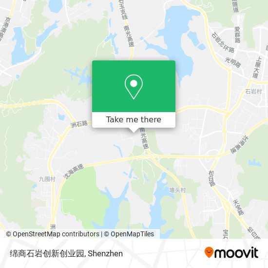 绵商石岩创新创业园 map