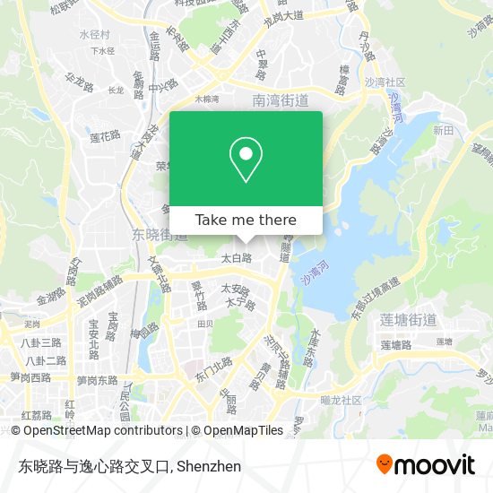 东晓路与逸心路交叉口 map