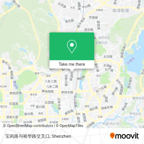 宝岗路与裕华路交叉口 map