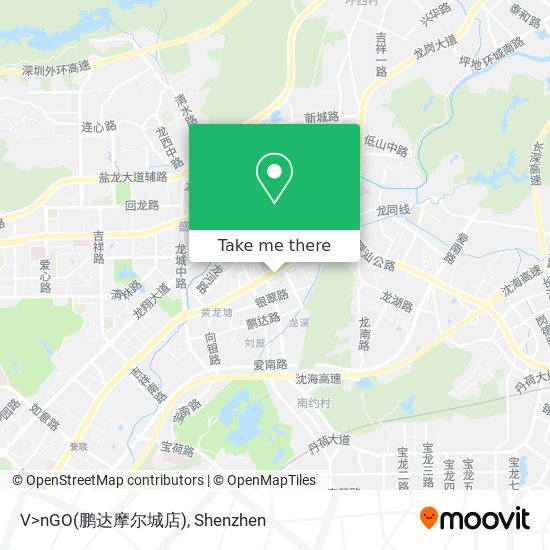 V>nGO(鹏达摩尔城店) map