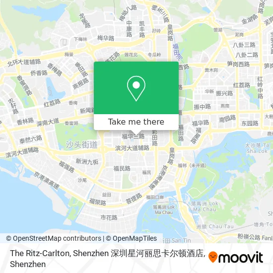 The Ritz-Carlton, Shenzhen 深圳星河丽思卡尔顿酒店 map