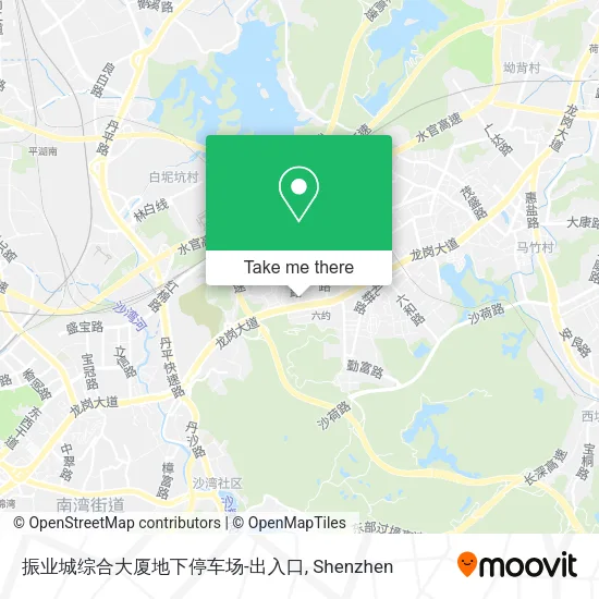 振业城综合大厦地下停车场-出入口 map