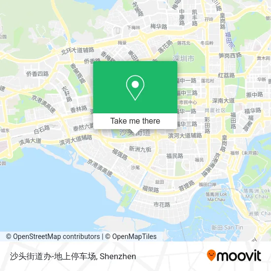 沙头街道办-地上停车场 map