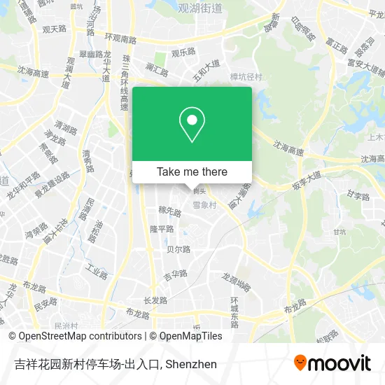 吉祥花园新村停车场-出入口 map