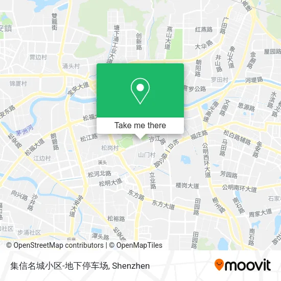 集信名城小区-地下停车场 map